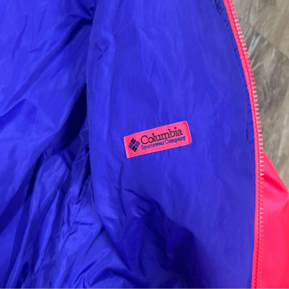 Vintage Columbia Reversible Neon Pink & Purple Mens Medium Retro Ski/BoardJacket - Picture 8 of 16